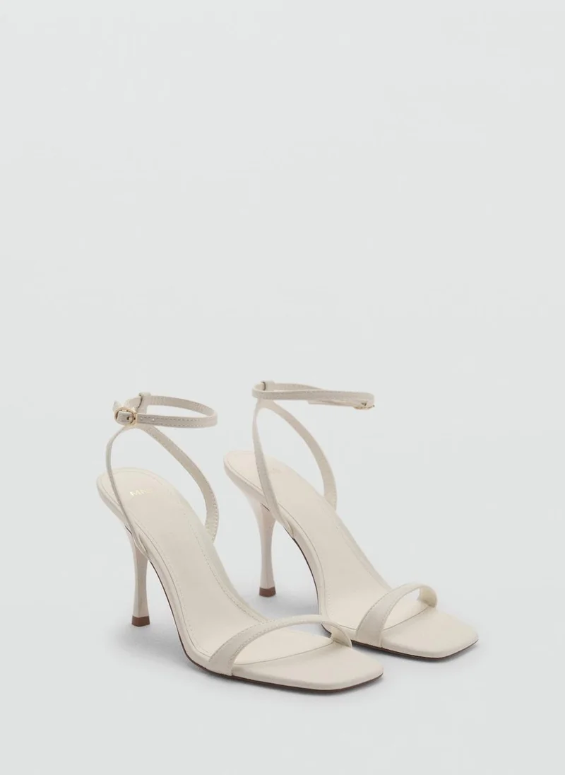 MANGO casual rose high heel sandals